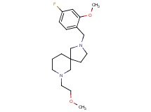 2-(4-fluoro-2-methoxybenzyl)-7-(2-methoxyethyl)-2,7-diazaspiro[4.5]decane