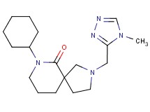 7-cyclohexyl-2-[(4-methyl-4H-1,2,4-triazol-3-yl)methyl]-2,7-diazaspiro[4.5]decan-6-one
