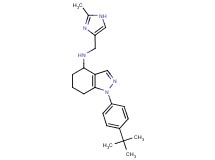 1-(4-tert-butylphenyl)-N-[(2-methyl-1H-imidazol-4-yl)methyl]-4,5,6,7-tetrahydro-1H-indazol-4-amine
