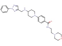 N-[2-(4-morpholinyl)ethyl]-4-(4-{[(2-phenyl-2H-1,2,3-triazol-4-yl)methyl]amino}-1-piperidinyl)benzamide
