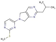 2-isobutyl-6-[2-(methylthio)pyrimidin-4-yl]-6,7-dihydro-5H-pyrrolo[3,4-d]pyrimidine