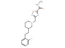 3-({3-[2-(2-fluorophenyl)ethyl]-1-piperidinyl}methyl)-N-methyl-1,2,4-oxadiazole-5-carboxamide