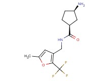 rel-(1S,3R)-3-amino-N-{[5-methyl-2-(trifluoromethyl)-3-furyl]methyl}cyclopentanecarboxamide hydrochloride
