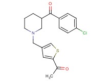 1-(4-{[3-(4-chlorobenzoyl)-1-piperidinyl]methyl}-2-thienyl)ethanone