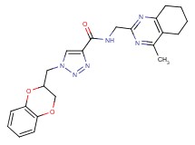 1-(2,3-dihydro-1,4-benzodioxin-2-ylmethyl)-N-[(4-methyl-5,6,7,8-tetrahydro-2-quinazolinyl)methyl]-1H-1,2,3-triazole-4-carboxamide
