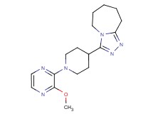 3-[1-(3-methoxy-2-pyrazinyl)-4-piperidinyl]-6,7,8,9-tetrahydro-5H-[1,2,4]triazolo[4,3-a]azepine