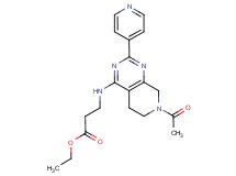 ethyl N-(7-acetyl-2-pyridin-4-yl-5,6,7,8-tetrahydropyrido[3,4-d]pyrimidin-4-yl)-beta-alaninate