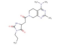 5-{2-[4-(dimethylamino)-2-methyl-5,8-dihydropyrido[3,4-d]pyrimidin-7(6H)-yl]-2-oxoethyl}-3-propylimidazolidine-2,4-dione