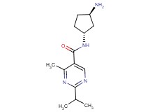 N-[rel-(1R,3R)-3-aminocyclopentyl]-2-isopropyl-4-methyl-5-pyrimidinecarboxamide hydrochloride
