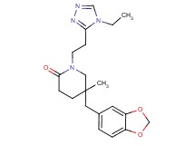 5-(1,3-benzodioxol-5-ylmethyl)-1-[2-(4-ethyl-4H-1,2,4-triazol-3-yl)ethyl]-5-methylpiperidin-2-one