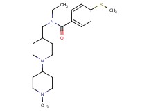 N-ethyl-N-[(1'-methyl-1,4'-bipiperidin-4-yl)methyl]-4-(methylthio)benzamide