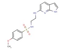 4-methoxy-N-[2-(1H-pyrrolo[2,3-b]pyridin-6-ylamino)ethyl]benzenesulfonamide