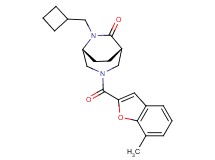 (1S*,5R*)-6-(cyclobutylmethyl)-3-[(7-methyl-1-benzofuran-2-yl)carbonyl]-3,6-diazabicyclo[3.2.2]nonan-7-one