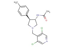 N-[(3S*,4R*)-1-[(3,5-dichloropyridin-4-yl)methyl]-4-(4-methylphenyl)pyrrolidin-3-yl]acetamide