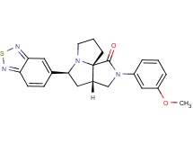 (3aS*,5S*,9aS*)-5-(2,1,3-benzothiadiazol-5-yl)-2-(3-methoxyphenyl)hexahydro-7H-pyrrolo[3,4-g]pyrrolizin-1(2H)-one