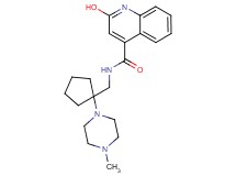 2-hydroxy-N-{[1-(4-methyl-1-piperazinyl)cyclopentyl]methyl}-4-quinolinecarboxamide