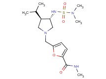 5-[((3S*,4R*)-3-{[(dimethylamino)sulfonyl]amino}-4-isopropyl-1-pyrrolidinyl)methyl]-N-methyl-2-furamide