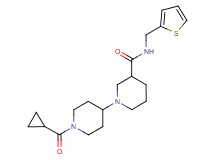 1'-(cyclopropylcarbonyl)-N-(2-thienylmethyl)-1,4'-bipiperidine-3-carboxamide