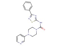 N-(3-phenyl-1,2,4-thiadiazol-5-yl)-4-pyridin-3-ylpiperazine-1-carboxamide