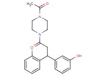 3-[3-(4-acetyl-1-piperazinyl)-1-(2-chlorophenyl)-3-oxopropyl]phenol