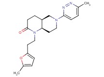 (4aS*,8aR*)-1-[2-(5-methyl-2-furyl)ethyl]-6-(6-methylpyridazin-3-yl)octahydro-1,6-naphthyridin-2(1H)-one