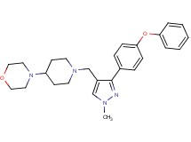 4-(1-{[1-methyl-3-(4-phenoxyphenyl)-1H-pyrazol-4-yl]methyl}-4-piperidinyl)morpholine