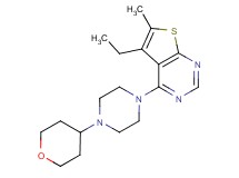 5-ethyl-6-methyl-4-[4-(tetrahydro-2H-pyran-4-yl)piperazin-1-yl]thieno[2,3-d]pyrimidine