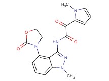 N-[1-methyl-4-(2-oxo-1,3-oxazolidin-3-yl)-1H-indazol-3-yl]-2-(1-methyl-1H-pyrrol-2-yl)-2-oxoacetamide