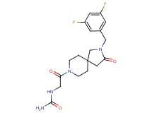 N-{2-[2-(3,5-difluorobenzyl)-3-oxo-2,8-diazaspiro[4.5]dec-8-yl]-2-oxoethyl}urea