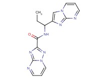 N-(1-imidazo[1,2-a]pyrimidin-2-ylpropyl)[1,2,4]triazolo[1,5-a]pyrimidine-2-carboxamide
