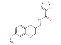 N-[(7-methoxy-3,4-dihydro-2H-chromen-3-yl)methyl]isoxazole-5-carboxamide