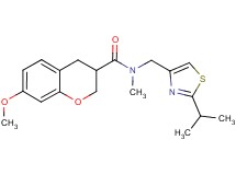 N-[(2-isopropyl-1,3-thiazol-4-yl)methyl]-7-methoxy-N-methylchromane-3-carboxamide
