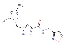 5-[(3,5-dimethyl-1H-pyrazol-1-yl)methyl]-N-(3-isoxazolylmethyl)-1H-pyrazole-3-carboxamide