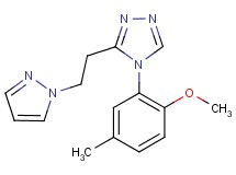 4-(2-methoxy-5-methylphenyl)-3-[2-(1H-pyrazol-1-yl)ethyl]-4H-1,2,4-triazole