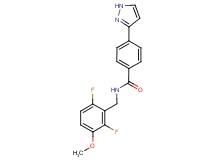 N-(2,6-difluoro-3-methoxybenzyl)-4-(1H-pyrazol-3-yl)benzamide