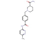 1-(4-{[(6-methylpyridazin-3-yl)amino]carbonyl}benzyl)piperidine-3-carboxamide