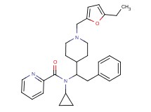 N-cyclopropyl-N-(1-{1-[(5-ethyl-2-furyl)methyl]-4-piperidinyl}-2-phenylethyl)-2-pyridinecarboxamide