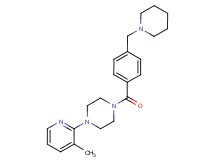 1-(3-methylpyridin-2-yl)-4-[4-(piperidin-1-ylmethyl)benzoyl]piperazine