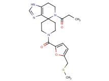 1'-{5-[(methylthio)methyl]-2-furoyl}-5-propionyl-1,5,6,7-tetrahydrospiro[imidazo[4,5-c]pyridine-4,4'-piperidine]