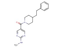 N-methyl-5-{[4-(2-phenylethyl)-1-piperidinyl]carbonyl}-2-pyrimidinamine