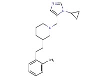 1-[(1-cyclopropyl-1H-imidazol-5-yl)methyl]-3-[2-(2-methylphenyl)ethyl]piperidine