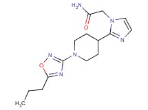 2-{2-[1-(5-propyl-1,2,4-oxadiazol-3-yl)piperidin-4-yl]-1H-imidazol-1-yl}acetamide