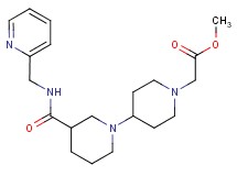 methyl (3-{[(pyridin-2-ylmethyl)amino]carbonyl}-1,4'-bipiperidin-1'-yl)acetate