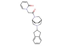 1-{2-[(1S*,5R*)-3-(2,3-dihydro-1H-inden-2-yl)-3,6-diazabicyclo[3.2.2]non-6-yl]-2-oxoethyl}pyridin-2(1H)-one