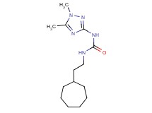N-(2-cycloheptylethyl)-N'-(1,5-dimethyl-1H-1,2,4-triazol-3-yl)urea trifluoroacetate