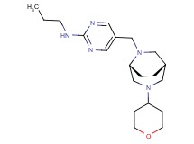 N-propyl-5-{[(1S*,5R*)-3-(tetrahydro-2H-pyran-4-yl)-3,6-diazabicyclo[3.2.2]non-6-yl]methyl}-2-pyrimidinamine