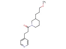4-{3-[3-(3-methoxypropyl)-1-piperidinyl]-3-oxopropyl}pyridine