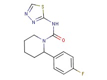 2-(4-fluorophenyl)-N-1,3,4-thiadiazol-2-ylpiperidine-1-carboxamide