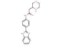 N-[4-(1H-benzimidazol-2-yl)phenyl]-2-(3-morpholinyl)acetamide