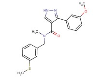 3-(3-methoxyphenyl)-N-methyl-N-[3-(methylthio)benzyl]-1H-pyrazole-4-carboxamide